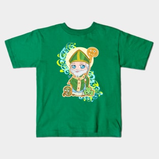 Chibi St. Patrick v.2 Kids T-Shirt